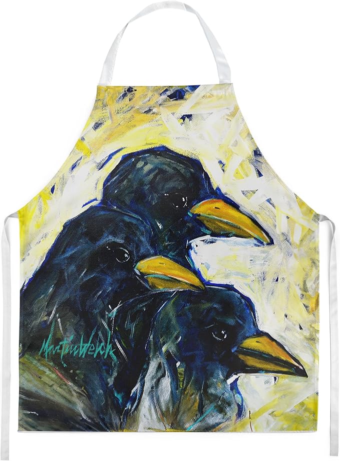 Caroline's Treasures Baked In A Pie Crows Apron Cooking Kitchen Server Baking Crafts Gardening for Adult Women Men, Unisex, Large, Multicolor