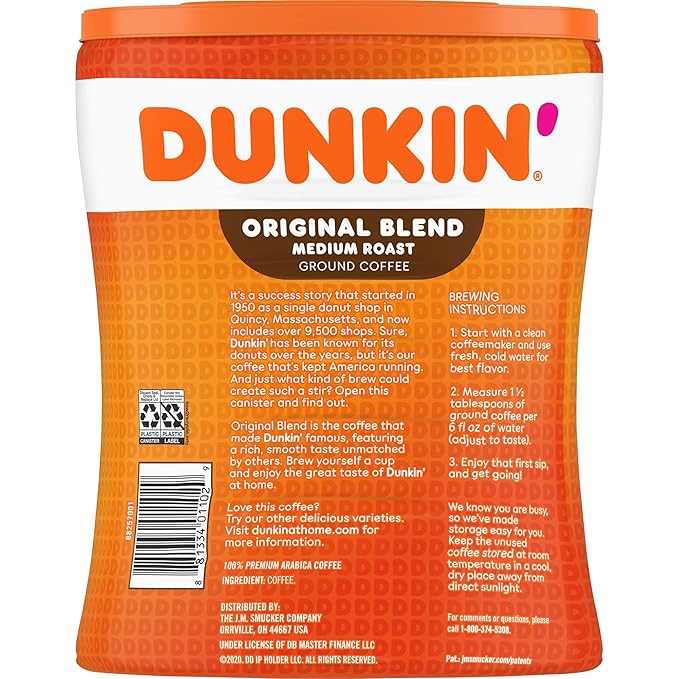 Dunkin' Donuts Original Blend Coffee - Medium - 30 oz - 1 / Each