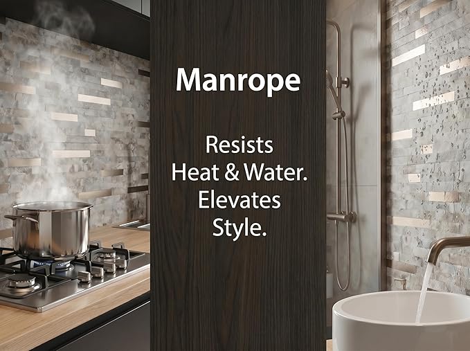 WEIMEISC 10 Sheets Peel and Stick Backsplash Tile for Kitchen, Self-Adhesive Mosaic Tile, Stick on Bathroom Vanities, Fireplace Decor, Laundry Table (Coffee+Bronze)