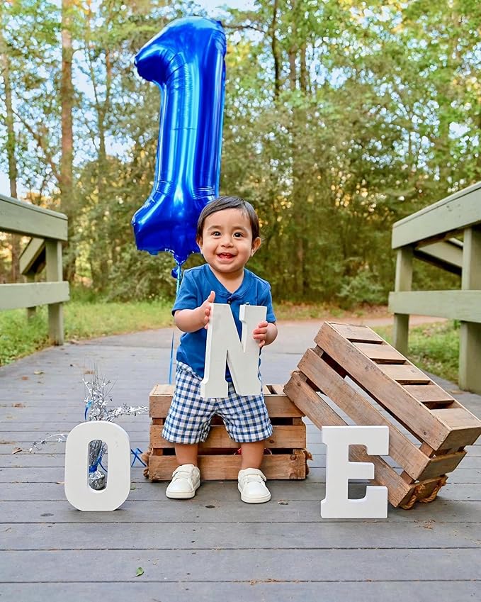 Number Balloons 40 Inch Dark Blue 1, Big One Balloons for 1st Birthday For Girl Boy 11 21 31 Balloons for Wedding, Celebration Party, Graduations