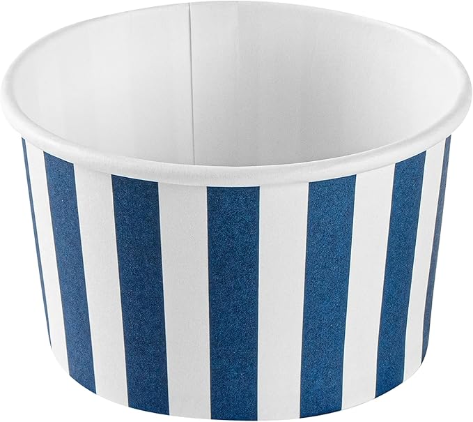 Restaurantware Blue 200 Count To Go Cup Disposable 3 x 3 x 1.8 Inches Paper Mini Cup Grease-Resistant Cup Recyclable Durable Design, Lids Sold Separately