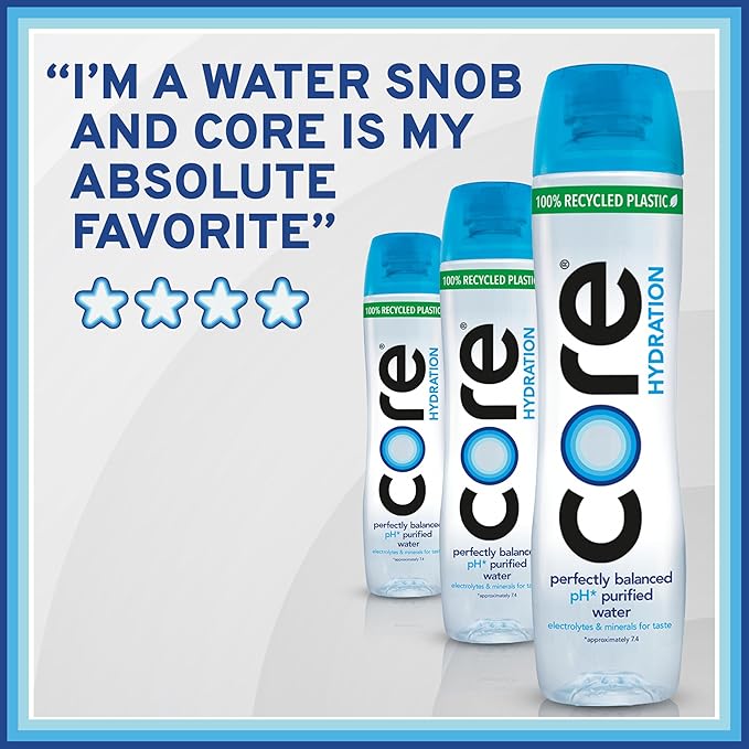 Core Hydration Perfectly Balanced Water, 30.4 fl oz bottle (Pack of 12)