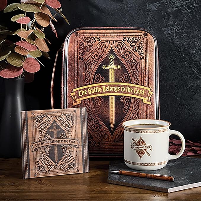 Faithworks Christian Gifts - Inspirational Gift for Dad/Brother/Grandfather Ceramic Coffee Mug/Cup, Holds 13.5 Fluid Ounces, Battle Of The Lord
