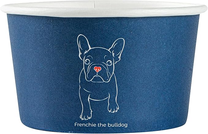 Restaurantware Coppetta 12 Ounce Dessert Cups, 200 Disposable Ice Cream Cups - Lids Sold Separately, Sturdy, Frenchie Paper FroYo Bowls, For Hot And Cold Foods, Perfect For Gelato Or Mousse