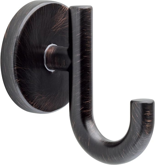 Delta Trinsic (1-Pack) Towel Hooks Venetian Bronze Single Bathroom Hooks Wall Mounted for Robes & Towels Hand Towel Hook Holder Kitchen, Bathroom Accessories