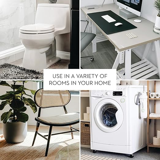 iDesign Slim Plastic Bathroom Trash Can, Small Garbage Bin for Bedroom, Office, Desk, Dorm, Bronze (Pack of 2)