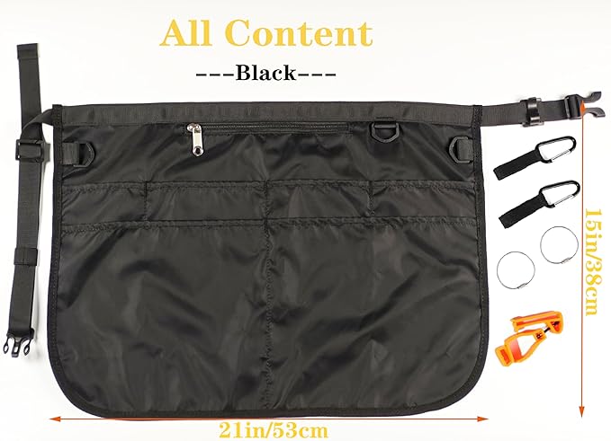 Bafelia Waterproof Cleaning Apron with 7 Pockets, Cleaning Supplies for Housekeeping, Lightweight and Durable Maid Apron