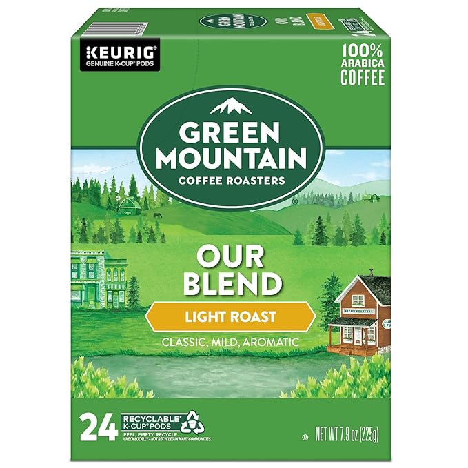 Green Mountain Coffee Roasters Our Blend Keurig Single-Serve K-Cup Pods, Light Roast Coffee, 96 Count