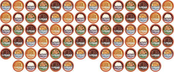 Cookie Jar Assorted Flavored Coffee Pods for Keurig K Cup Brewers,Variety Pack – Flavored Coffee Sampler with Multiple Delicious Options,40 Count (Pack of 2)