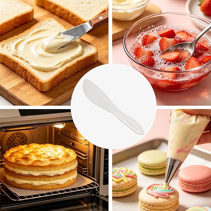 Butter Scraper, Chocolate Spreader Tool, Kitchen Utility with Portable Feature, Household Fixture with Secure Grip, 1.38x7.09x0.39 inches Food Grade Accessory, Organizer for Cream Sauce