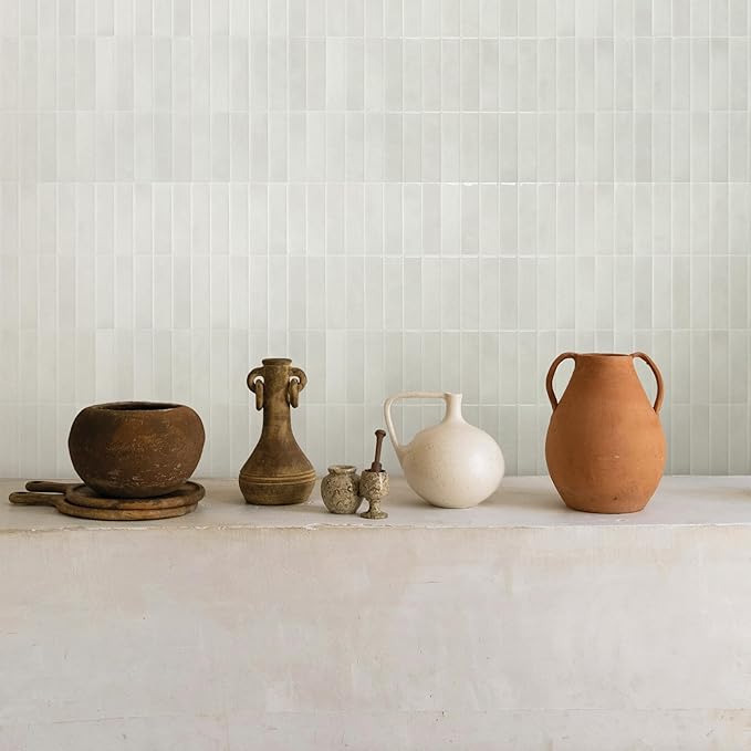 SMART TILES Peel and Stick Backsplash - 5 Sheets of 11.43" x 9" - 3D Adhesive Peel and Stick Tile Backsplash for Kitchen, Bathroom, Wall Tile
