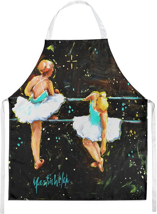 Caroline's Treasures At Practice Ballet Apron Cooking Kitchen Server Baking Crafts Gardening for Adult Women Men, Unisex, Large, Multicolor