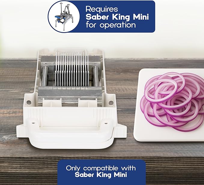 Prince Castle Saber King Mini Onion Blade Pusher Set, 3/16-inch - Commercial Vegetable Chopper and Kitchen Chopper for Cutting, Onion Dicer
