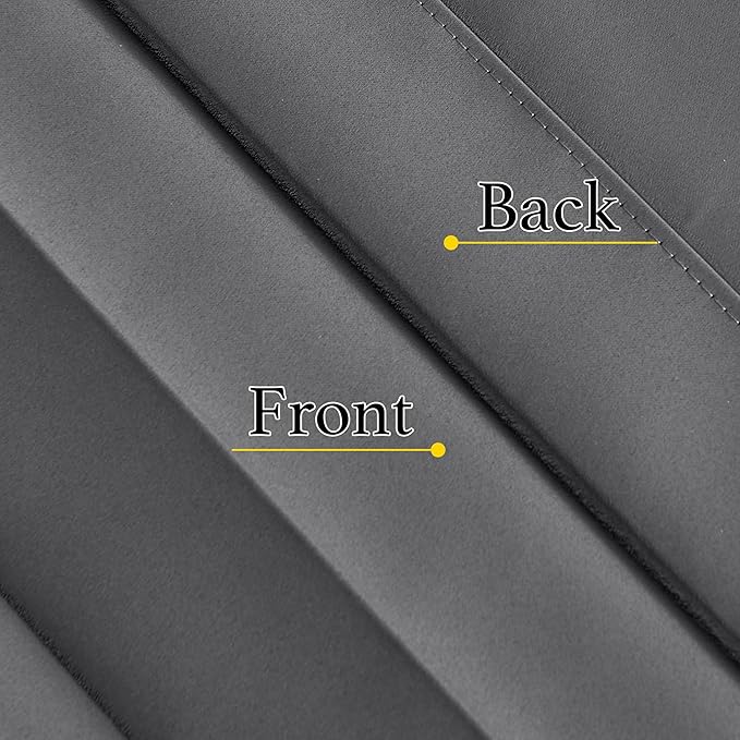 NICETOWN Short Curtains Grey Half Window Curtains for Bedroom, Privacy Thermal Insualted Tiers for Windows, Energy Saving Tiers for Bathroom Kitchen, 38 x 36 inches Long, 1 Panel