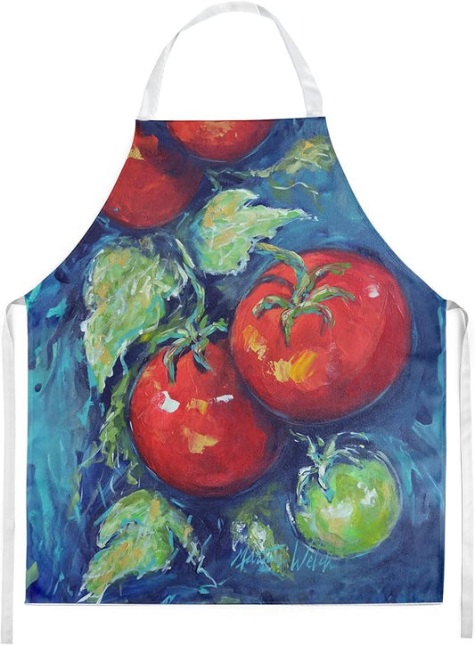 Caroline's Treasures Creole Tomatoes Apron Cooking Kitchen Server Baking Crafts Gardening for Adult Women Men, Unisex, Large, Multicolor