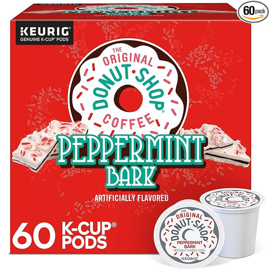 The Original Donut Shop Peppermint Bark Keurig Single-Serve K-Cup Pods, Light Roast Coffee, 60 Count