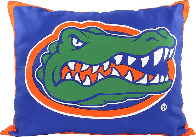 College Covers Everything Comfy Florida Gators 20" x 28" Fully Stuffed Big Logo Pillow