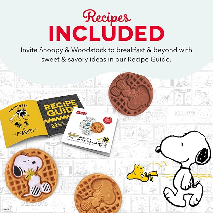 Peanuts x Dash Mini Waffle Maker