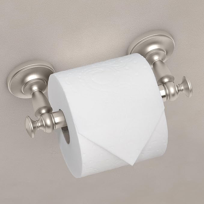 Gatco 4023B Tavern Standard Toilet Paper Holder, Satin Nickel