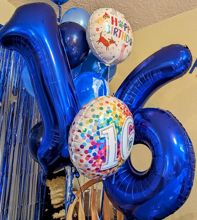 23 Balloon Numbers, 23rd Birthday Decorations for Women Men, Numbers 32 Balloons 40 In Dark Blue 32nd Birthday Party Decorations for Wedding, Celebration Party, Graduations