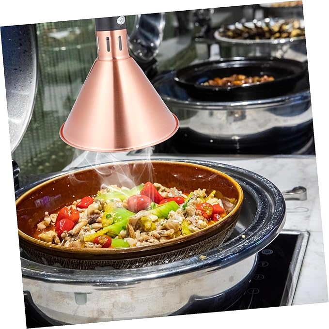 Ipetboom Adjustable Telescopic Food Warmer Lamp Hanging Buffet Heating Light for Restaurant Hotel Kitchen Canteen Metal Construction Height