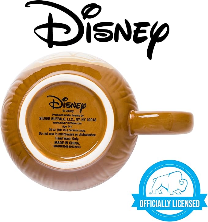 Silver Buffalo Disney Moana Kakamora Ceramic 3D Sculpted Mug, 20 Ounces