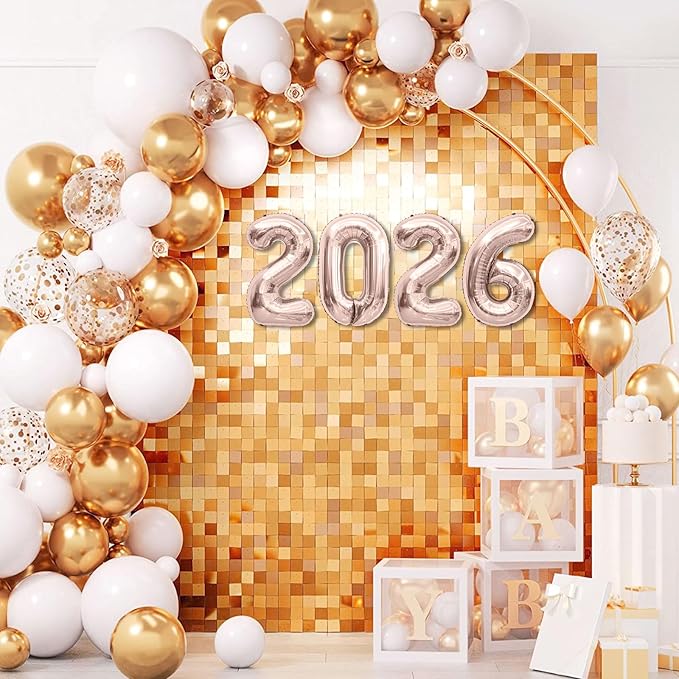 2026 Rose Gold Balloons 42 Inch Rose Gold Foil 2026 Balloon Numbers For New Years Balloons New Years Eve Party Supplies Nye Decorations Happy New Year Decorations 2026 Graduation Decorations