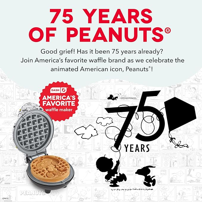 Peanuts x Dash Mini Waffle Maker