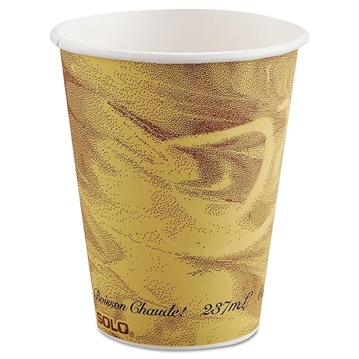 Solo 378MS-0029 8 oz Mistique SSP Paper Hot Cup (Case of 1000)