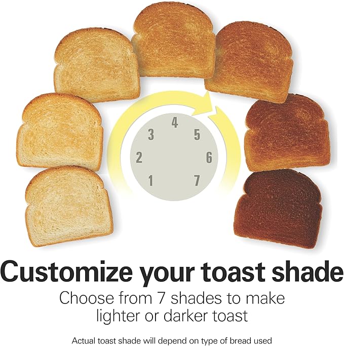 Hamilton Beach 2 Slice Extra Wide Slot Toaster with Bagel & Defrost Settings