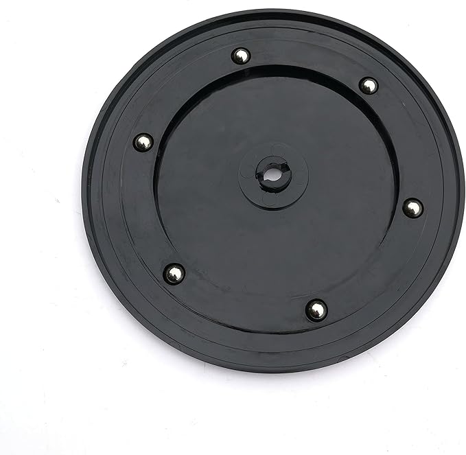 FixtureDisplays® 6" Black Plastic Spinner Lazy Susan Turntable Organizer for Spice Rack Table Cake Kitchen Pantry Decorating 16975-NEW-NF