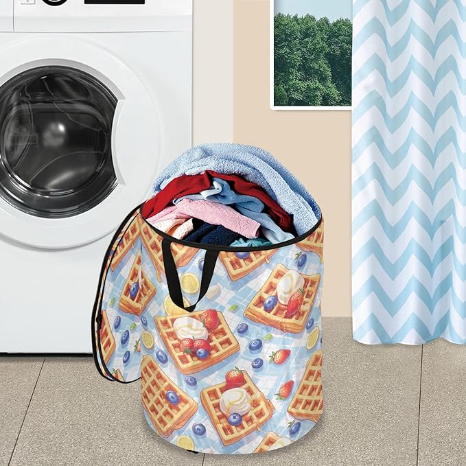 Cute Cartoon Rainbows laundry basket folding and waterproof bins with lids for organizing with sturdy handle bag Decorative 62 quart for kitchen shelf towel cestos para ropa sucia