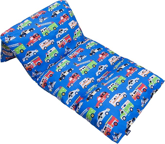 Wildkin Kids Pillowcase Lounger Cover – Travel-Friendly Sleepover Lounger, Fits Standard Pillows (Pillows Not Included), Soft Cotton Blend, Fun Patterns for Boys & Girls - Heroes