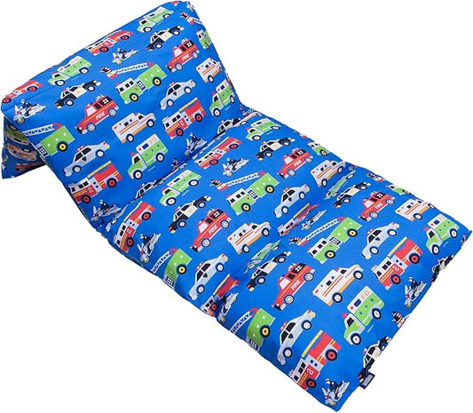 Wildkin Kids Pillowcase Lounger Cover – Travel-Friendly Sleepover Lounger, Fits Standard Pillows (Pillows Not Included), Soft Cotton Blend, Fun Patterns for Boys & Girls - Heroes