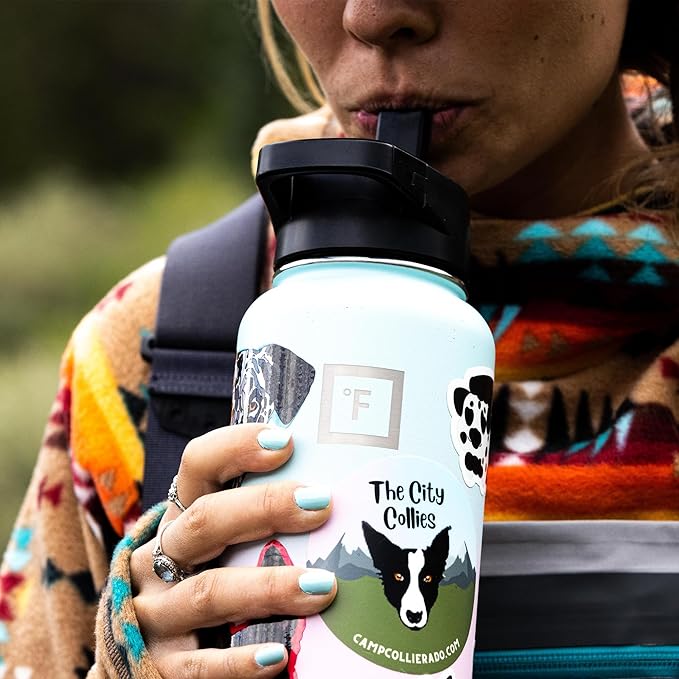 IRON °FLASK Camping & Hiking Hydration Flask with Spout, Wide Mouth Insulated Stainless Steel Sports Water Bottle - 64 oz Bubble Gum