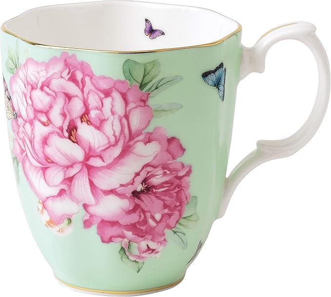 Miranda Kerr For Royal Albert Friendship Vintage Mug, Sage Green, 13.5 oz