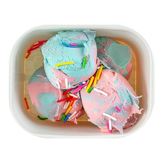 Coppetta 12 Ounce Dessert Cups, 50 Greaseproof Ice Cream Cups - Lids Sold Separately, For Hot And Cold Foods, Vanilla Strawberry Swirl Paper Yogurt Bowls, Disposable, Sturdy - Restaurantware