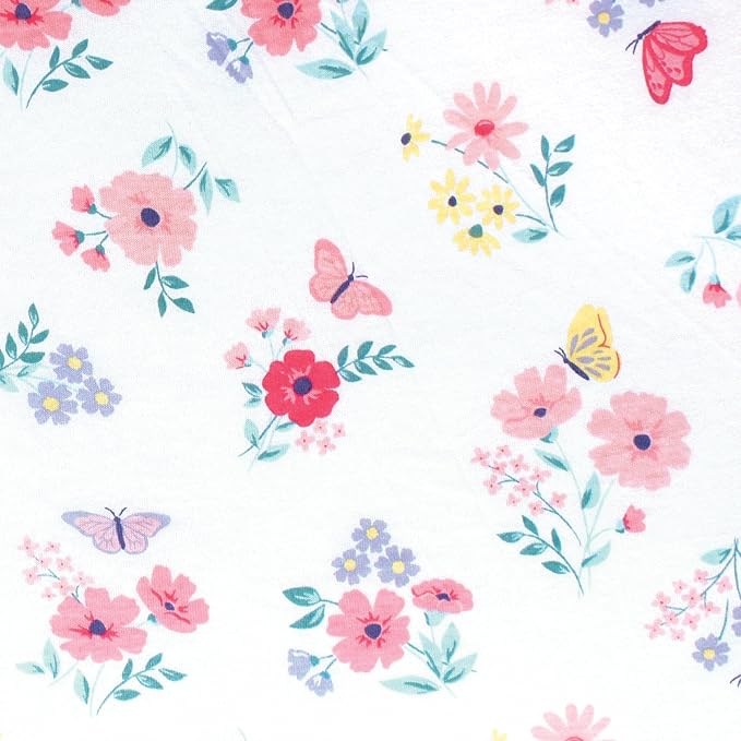 Hudson Baby Unisex Baby Cotton Toddler Pillow Case, Butterfly Floral, One Size