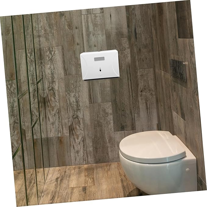 SOLUSTRE Wall-Mounted Paper Towel Dispenser High Capacity Holder for Bathroom Kitchen Office Commercial Spaces Touchless Design White Finish Accommodates Paper Towels