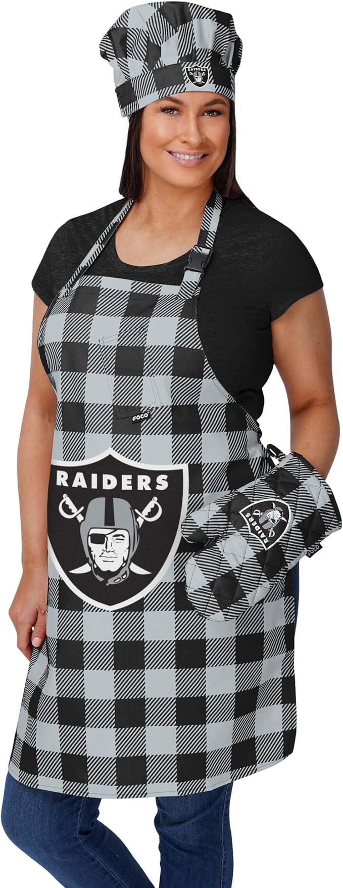 FOCO NFL Unisex-Adult NFL Team Logo Grilling Cooking Chef Gear - Oven Mitt