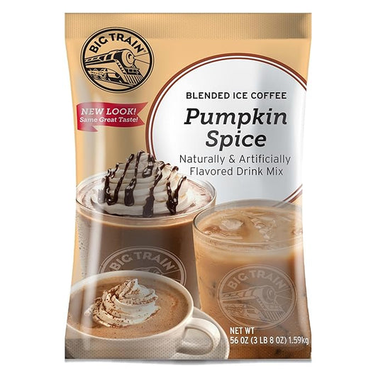 Big Train Pumpkin Spice Blended Ice Coffee Beverage Mix, 3.5 Pound (Pack of 1)