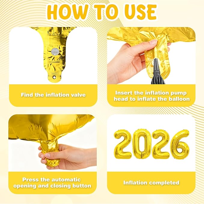 Graduation Decorations 2026-2026 Numbers Gold Balloon 40 Inch - Graduation Party Supplies Favors Decor | Festival Balloon Backdrop Banner Sign - Chinese New Years Decorations 2026