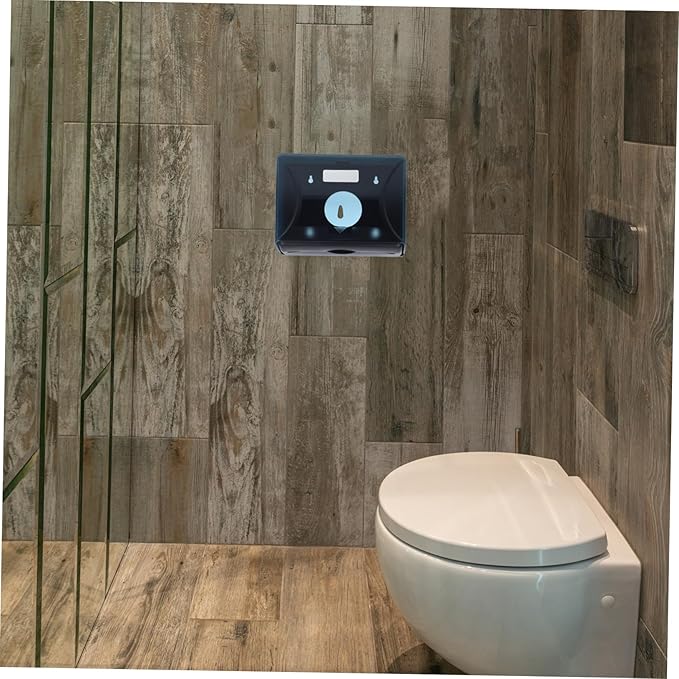Wall Mounted Paper Towel Dispenser Space Saving Design for Home Office and Commercial Use Generous Capacity Dark Blue Versatile Color Options Interior