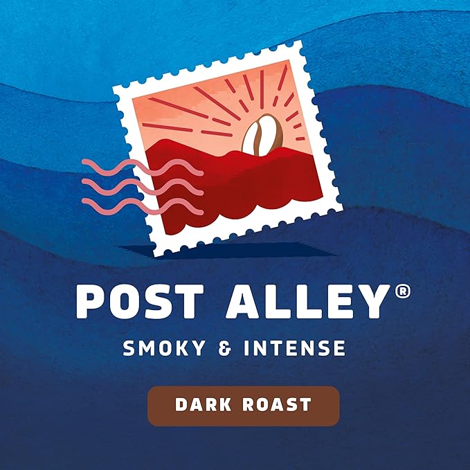 Seattle's Best Coffee Post Alley Blend Dark Roast Ground Coffee | 12 Ounce Bags,(Pack of 12)