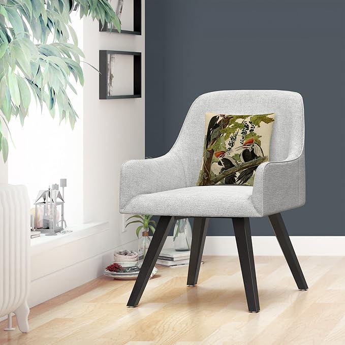 Trademark Fine Art BL01290-PIL1616 John James Audubon 'Pileated Woodpeckers' Decorative Throw Pillow, 16" x 16", Multicolor