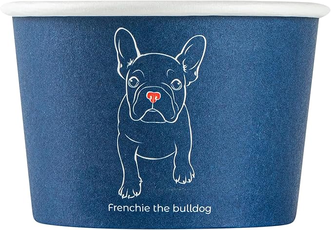 Coppetta 4-Ounce Dessert Cups, 50 Disposable Ice Cream Cups - Lids Sold Separately, Heavy-Duty, Frenchie Paper Frozen Yogurt Bowls, For Hot And Cold Foods - Restaurantware