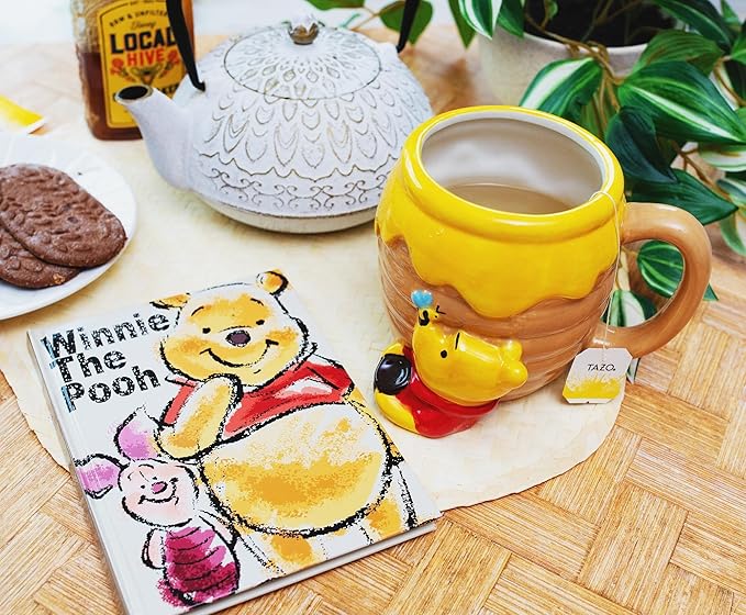 Silver Buffalo Winnie the Pooh Honey "Hunny" Pot Ceramic 3D Sculpted Coffee Mug, 23 Ounces