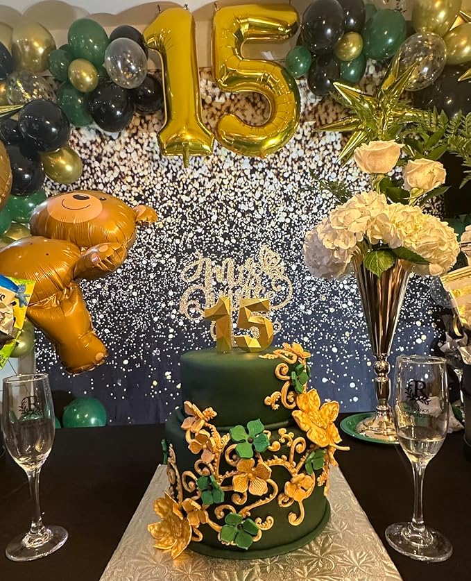 14 Balloon Numbers, Happy 14th Birthday Decorations for Girls Boys, 40 In 41st Gold Balloons for Engagement, Wedding, Celebration Party, Graduations, Photo Shoot