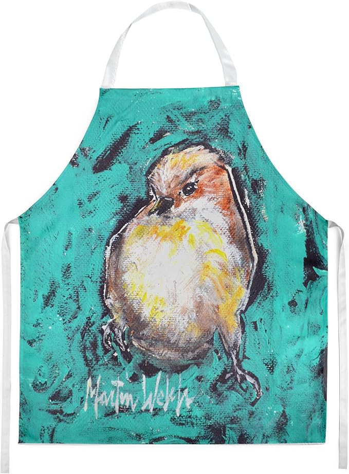 Caroline's Treasures EeewH Bird Apron Cooking Kitchen Server Baking Crafts Gardening for Adult Women Men, Unisex, Large, Multicolor