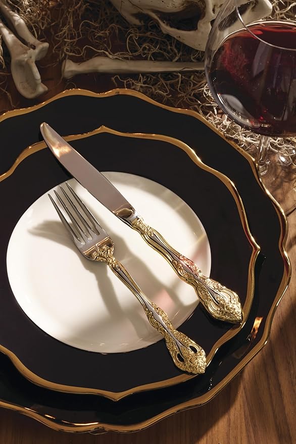 Lenox 896841 Contempo Luxe Black Accent Plates, Set of 4